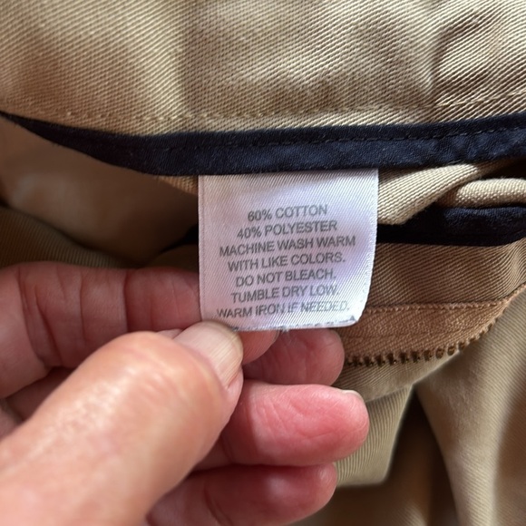 Parker Mens Khaki Shorts Adjustable Waist Size 38H - Picture 3 of 11